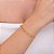 Pulseira colorida folheada a ouro - Imagem 1