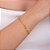 Pulseira de corrente detalhada folheado a ouro - Imagem 2