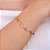 Pulseira bolinhas coloridas folheada a ouro - Imagem 1