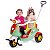 Triciclo Pedal e Passeio Moto Duo Color Calesita - Imagem 2