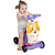 Patinete Scooty Cat 3 em 1 Rosa Calesita - Imagem 2