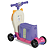 Patinete Scooty Cat 3 em 1 Rosa Calesita - Imagem 6