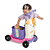 Patinete Scooty Dog Rosa 3 em 1 Calesita - Imagem 4