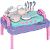 Mesinha Baby Gourmet Rosa Mercotoys - Imagem 1