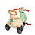 Triciclo Pedal e Passeio Vespita Capri Verde Calesita - Imagem 8