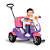 Triciclo Pedal e Passeio Moto Uno Rosa Calesita - Imagem 2