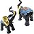 Elefante Indiano Luxo Preto Com Manto em Resina 20cm - Imagem 1