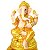 Estátua Deus Ganesha Dourado 12cm - Imagem 4