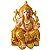 Estátua Deus Ganesha na Flor de Lótus 20cm - Imagem 1