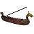 Incensário Barco Viking Dragão 24cm - Imagem 1