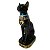 Gato Bastet Preto 19,5cm - Imagem 1