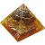 Orgonite Pirâmide Prosperidade 4,5cm - Pirita e Olho de Tigre - Imagem 2