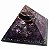 Orgonite Pirâmide Transmutação 7cm - Ametista com Turmalina Negra - Pirâmide Proporção de Quéops com Angulação de 51° - Imagem 1
