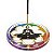 Incensário Redondo 10cm - Yoga com 7 Chakras - Imagem 1