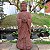 Buda Tibetano de Concreto para Jardim 85cm - Marrom - Imagem 1