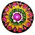 Mandala Sol Violeta - P 10cm - Imagem 1