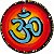Mandala Símbolo OM - G 18cm - Imagem 1