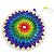 Mandala Arco-íris - M 14cm - Imagem 2