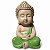 Estátua Buda Monge Alta Vibração G 32cm - Verde - Imagem 1