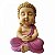 Estátua Buda Monge Alta Vibração G 32cm - Lilás - Imagem 1