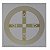Placa Radiônica - Cruz Cósmica - 14cm x 13,5cm - Imagem 1
