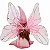 Estátua Fada Sentada com Chapéu 11cm - Rosa - Imagem 3