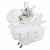 Fada de Pendurar Com Bolinha de Sabão 15cm - Paz (Branco) - Imagem 1