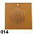 Gráfico Escudo Hexágono (Protetor) para Radiestesia, em Fenolite com Cobre 014 - 7cm - Imagem 1