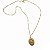 Colar Gargantilha Relicário 3cm - Dourado - Imagem 2