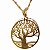 Colar Gargantilha Árvore da Vida - Dourado - Imagem 1