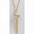 Colar Gargantilha Espada com Strass 4cm - Dourado - Imagem 1