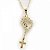 Colar Gargantilha Madona com Strass 1,3cm - Dourado - Imagem 1