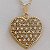 Colar Gargantilha Coração com Strass 20mm - Dourado - Imagem 1