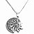 Colar Gargantilha Sol e Lua com Strass - Prateado - Imagem 1
