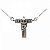 Colar Gargantilha Cristo com Strass 2cm - Prateado - Imagem 1