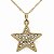 Colar Gargantilha Estrela com Strass 20mm - Dourado - Imagem 1