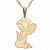 Colar Gargantilha Anjo 2cm - Dourado - Imagem 1