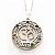 Colar Gargantilha 7 Chakras Om com Strass - Prateado - Imagem 1