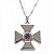 Colar Gargantilha Cruz de Saint Germain 2cm - Prateado - Imagem 1