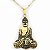 Colar Gargantilha Buda 3cm - Dourado - Imagem 1