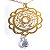 Colar Gargantilha Mandala Harmonizador de Ambiente com Cristal - Dourado - Imagem 1