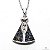 Colar Gargantilha Pingente Nossa Senhora Aparecida com Strass 1,5cm - Prateado - Imagem 1