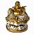 Estátua Buda da Alegria Sentado 25cm - Dourado Brilhante - Imagem 1