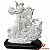 Estátua São Jorge Branco na Base 14cm - Imagem 1