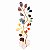 Bonsai Pedra 7 Chakras com Base de Cristal 12cm - Imagem 2