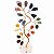 Bonsai Pedra 7 Chakras com Base de Cristal 12cm - Imagem 1