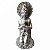 Buda Cromado com Pedrarias 21cm - Imagem 1