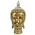 Estátua Cabeça de Buda Tibetano Dourada 27cm - Imagem 1