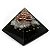 Orgonite Pirâmide Contra Inveja 4,5cm - Ágata com Sal Grosso, Arruda e Pó de Turmalina - Imagem 2