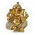 Estátua Ganesha Dourado Turbante 16cm - Imagem 1